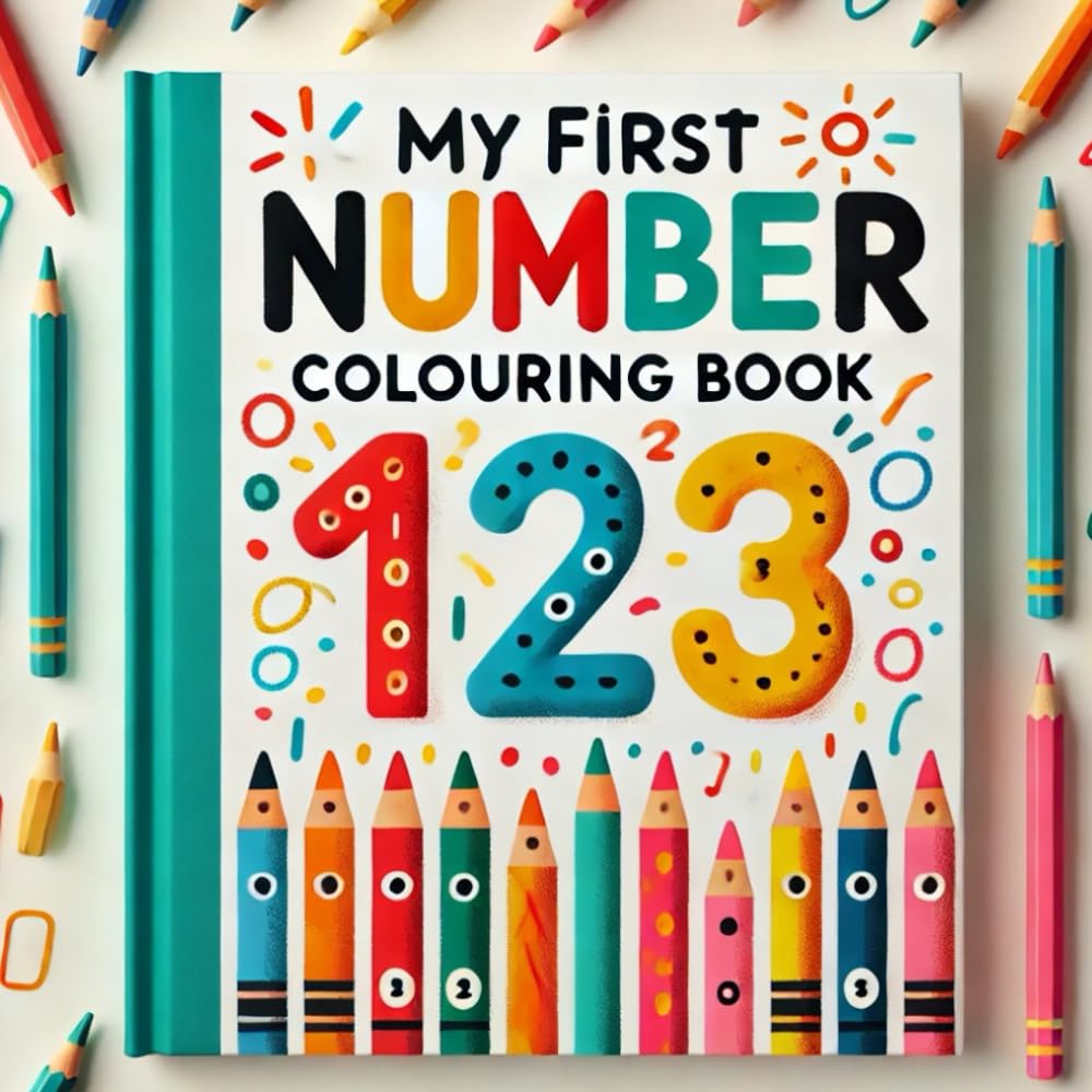 My First Number Colouring Book: Fun Counting and Coloring for Toddlers Ages 1–5, Learn Numbers 1–20 with Easy-to-Color Pages, With Big Numbers, Bold Lines, and Loads of Learning Fun!”