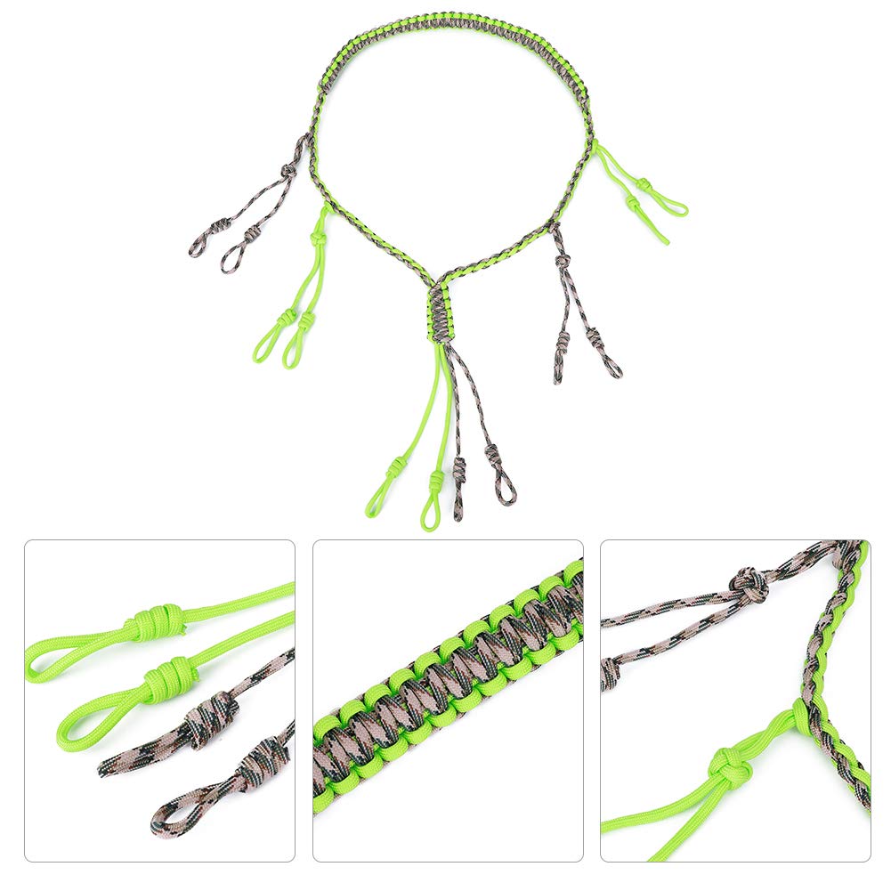 Gavigain Cor per Chiamata per Anatre, Collana da Caccia Cor con Fischietto per chiamate in Oca Intrecciato Porta Cor Portatile rego ILE Collana in Paracord per Uccelli