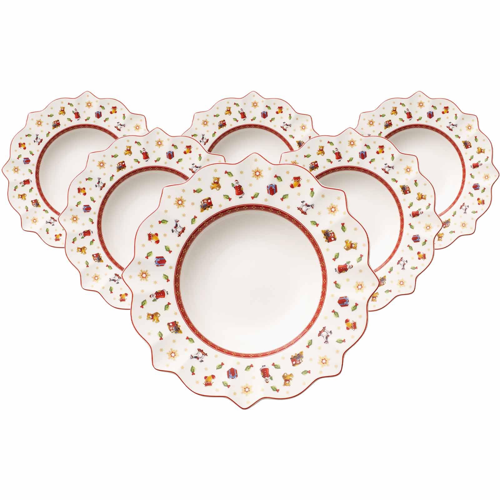Villeroy & Boch voordeelset 6 x kleurrijke springbroodbord groen
