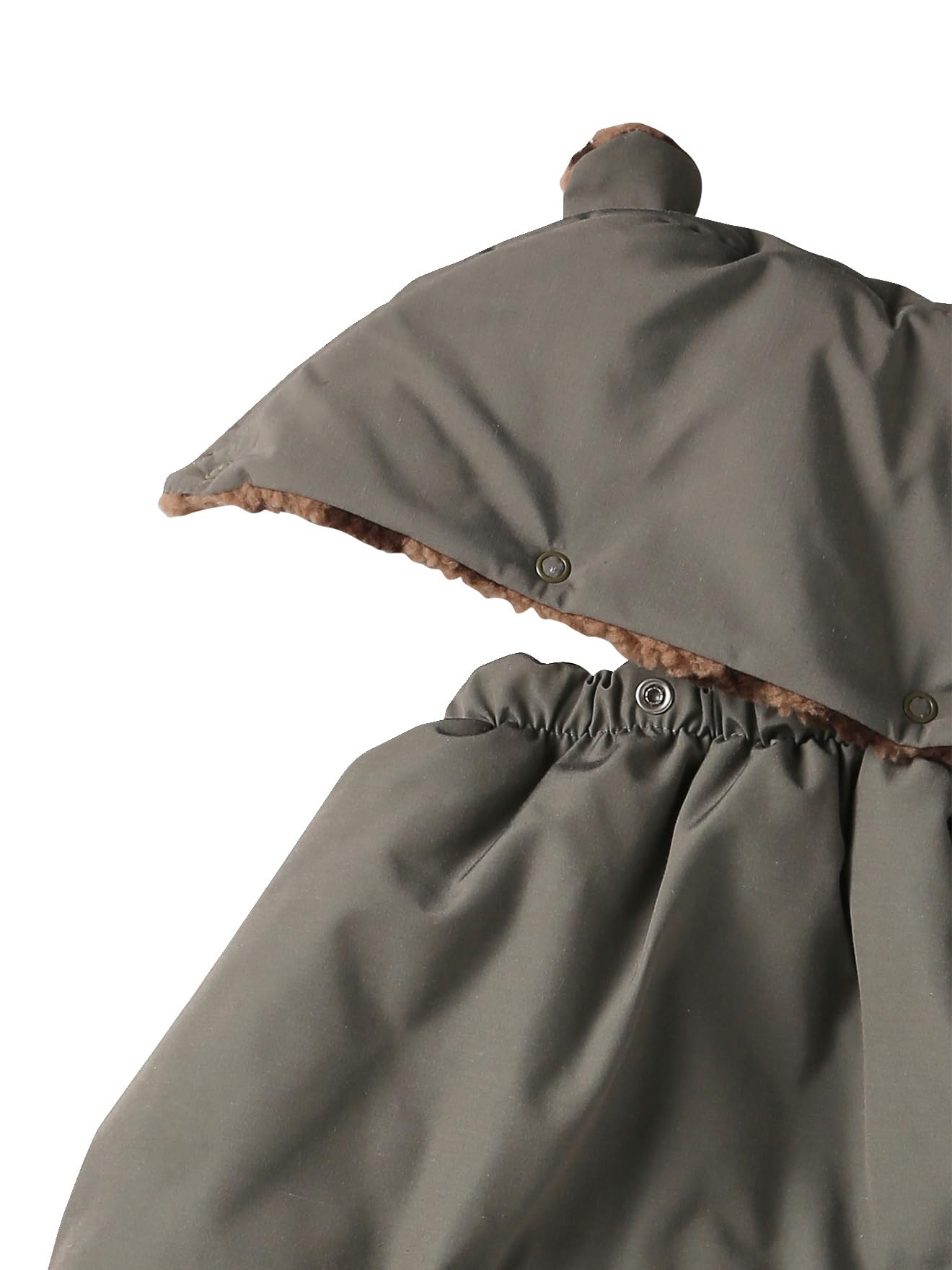 VERTBAUDET Housse Porte Bébé Doudoune Imperméable à Capuche kaki TU