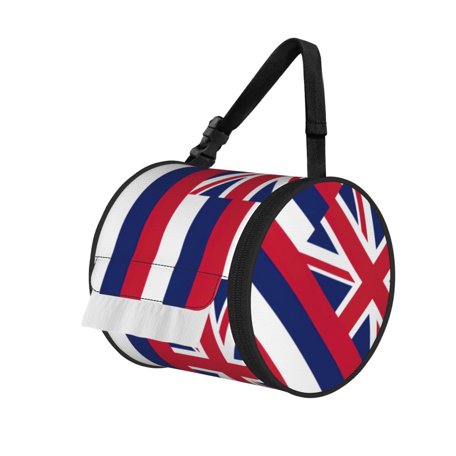 Hawaii Flag Print Fashion Tissues Organizer Box, Hanging Tissue Holder For Purse Coins For Car Office Daily Outing