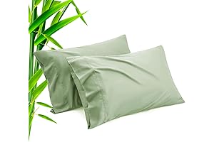 Soft and Serene Sage Green Pillow Cases Standard Size 2 Pack