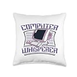 Computer Whisperer IT Specialist Sysadmin Administrator Throw Pillow