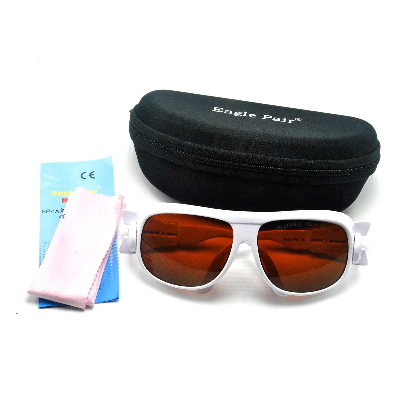 Gafas de seguridad láser de 532 nm, 980 nm, 1064 nm, gafas protectoras de 190 nm-540 nm y 900 nm-1700 nm CE YAG OD4+
