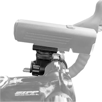 Bike Headlight Mount Compatible with Rock BROS R3-1000 | Out-Front Handlebar, Flashlight Mounting Bracket, Adjustable Strap, Light Holder