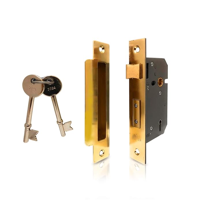 Buy XFORT 63mm 5 Lever Sash Lock Polished Brass, Door Lock, High