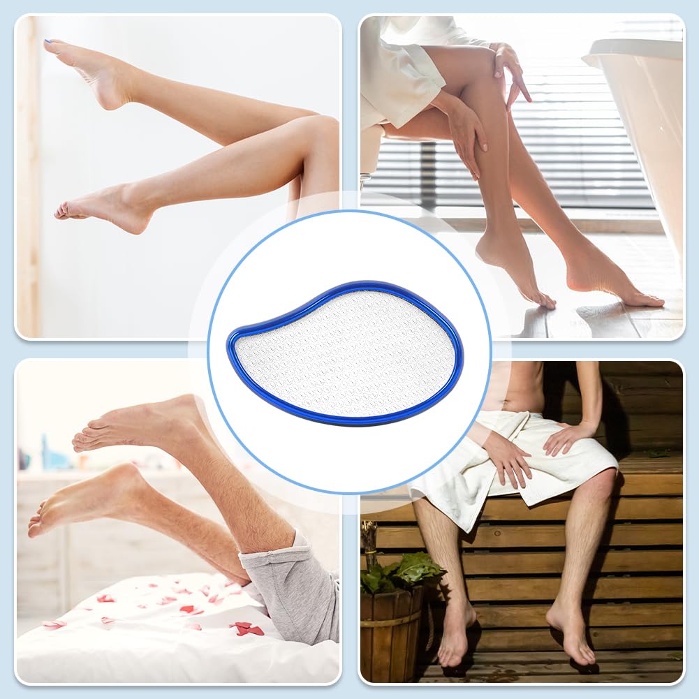 OSDUE Lima Pies De Vidrio Nano 2en1, Profesional Raspador Eliminación de Callos y Piel MuertaDura, Portátil Erramienta de Belleza en Húmedo y Seco para Cuidado de Los Pies para Piel Pies Agrietados