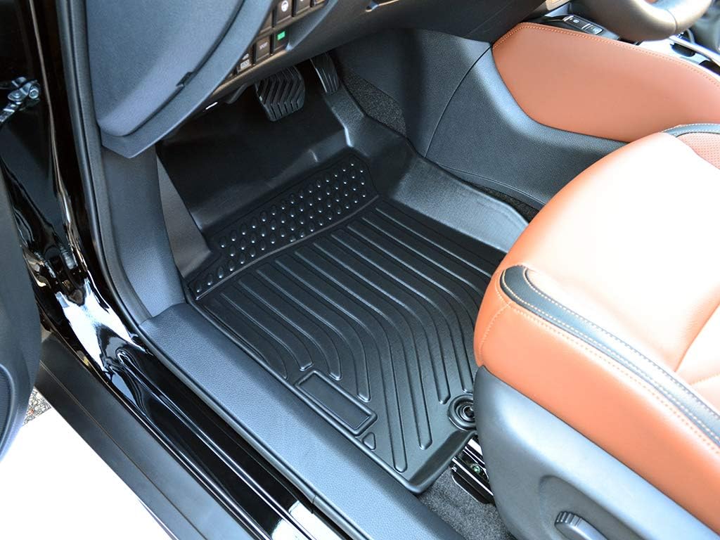 Car Floor Mats Replacement for Nissan Rogue 2014-2020 (No Rogue Sport or Select Models) Durable Odorless Front Rear Liners Coverage Custom Fit Protection Accessories Carpets