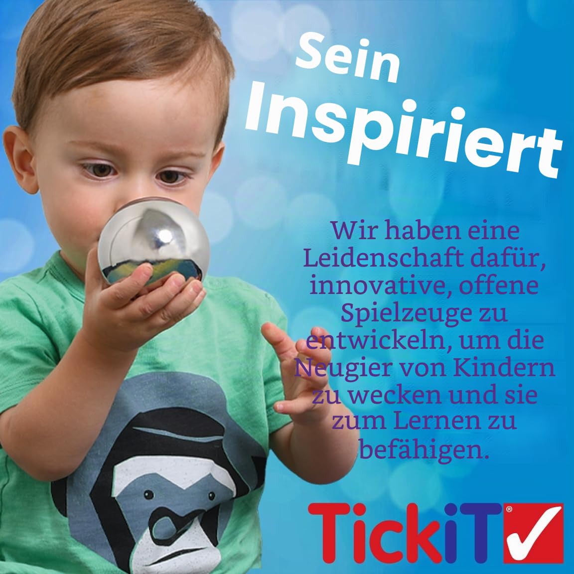 TickiT Kleines Spiegeltablett aus Holz 73536