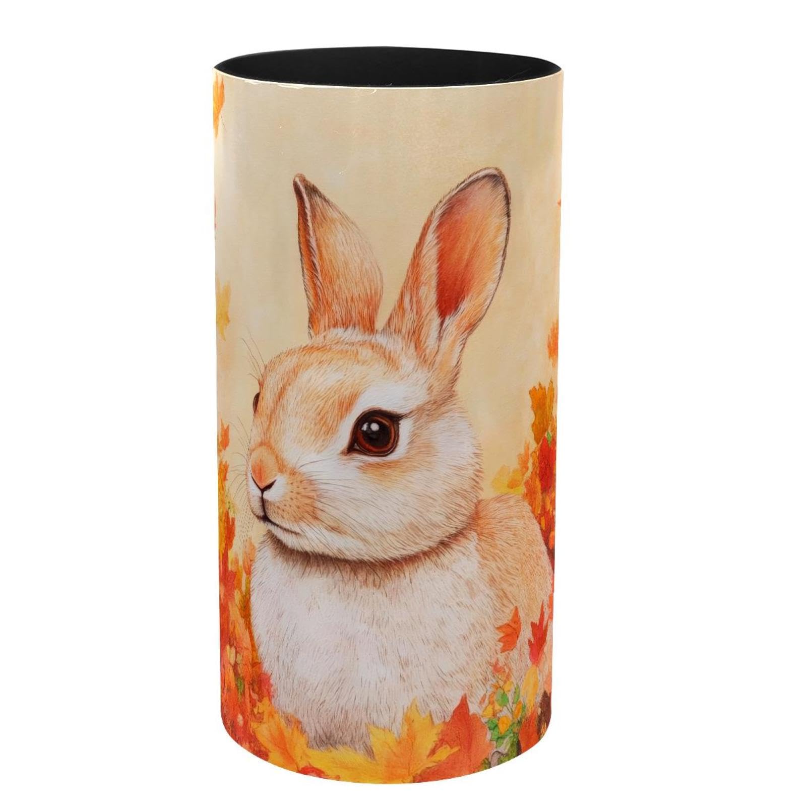 Boîte à musique en métal lapin organisateur de bureau et pot à crayons