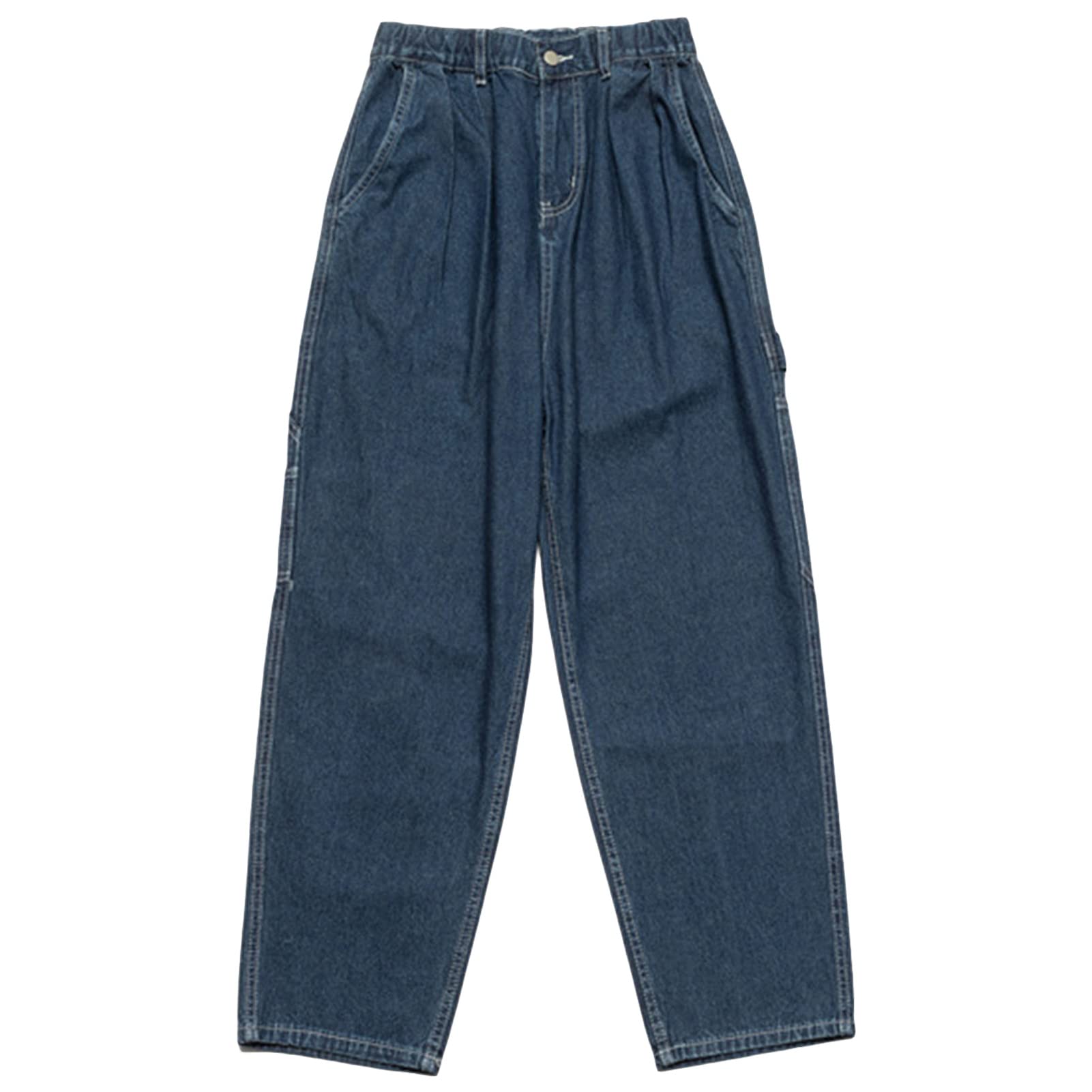 Pantalon cargo décontracté en jean délavé idéal pour les sorties - 3