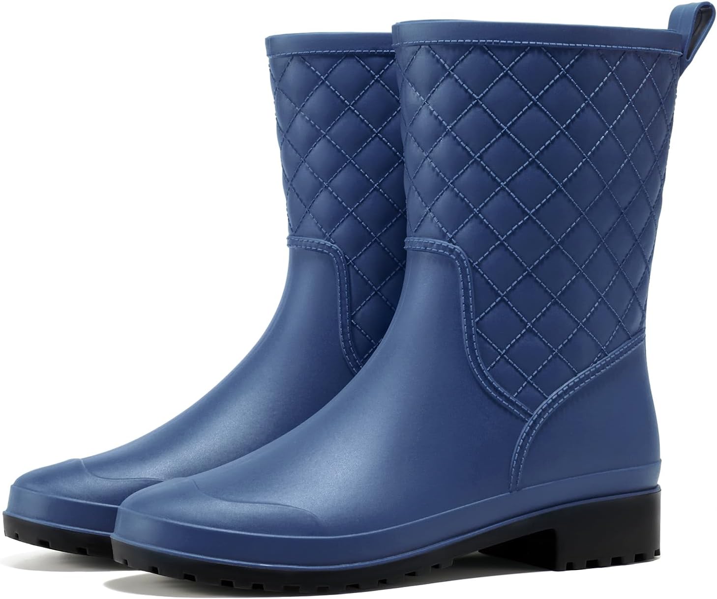 HISEA Rain Boots for Women, Lightweight Fashion Rubber Boots Mid Height Waterproof Garden Shoes Women's Rain Footwear - Image 6