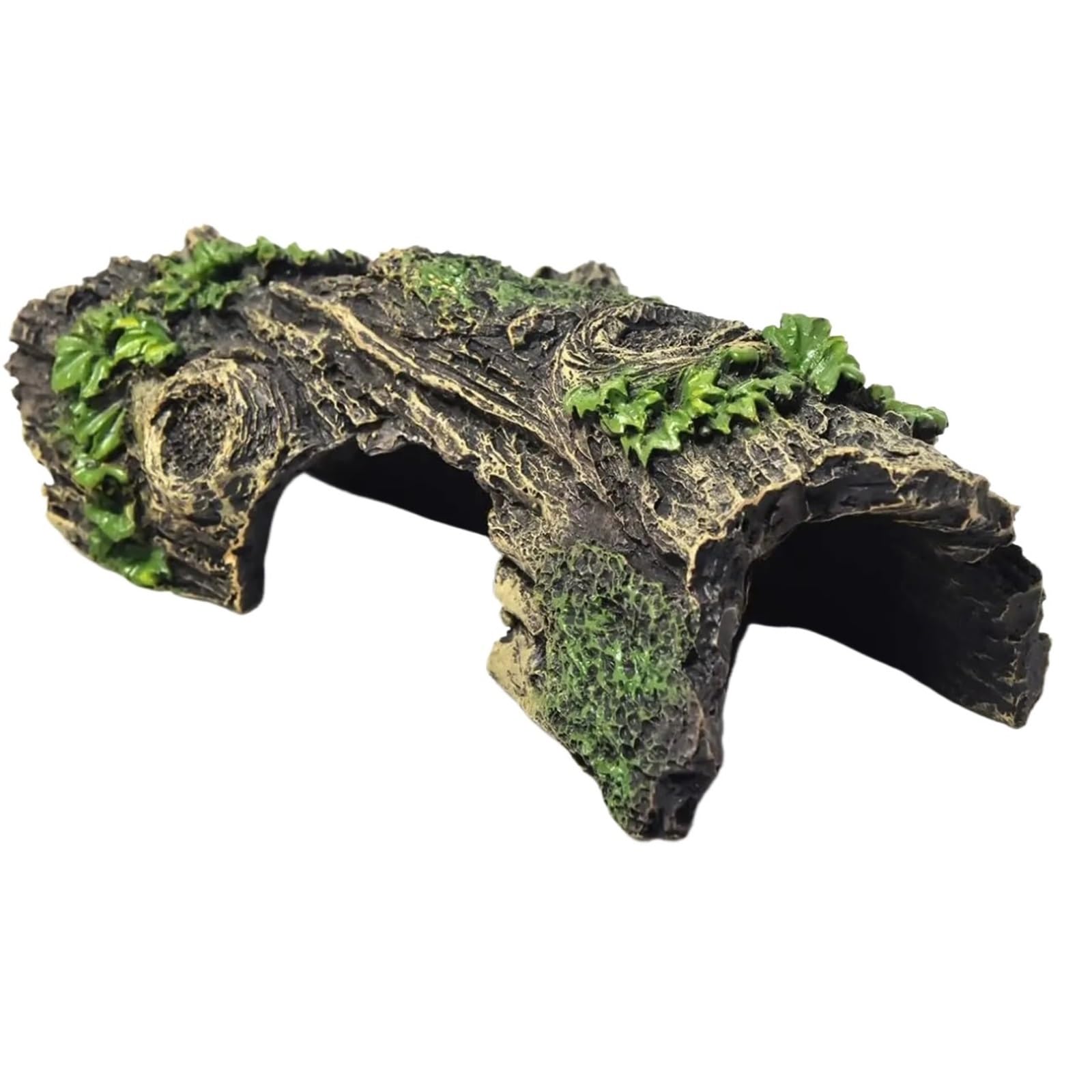 AYWTIUN aquarium ornaments Aquarium Hollow Tree Tunnel Cave Ornament Fish Shrimp Reptile Hiding Shelter Tank Decorations Small Fishbowl Accessories