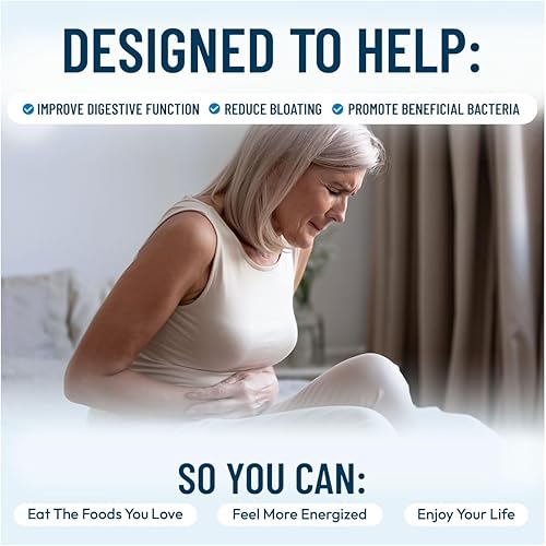 Miniatura 2 de NUU3 Gut Health 365 - Enzimas digestivas y suplemento probiótico para mujeres y hombres - Hinchazón y alivio de la digestión - Apoya el microbioma