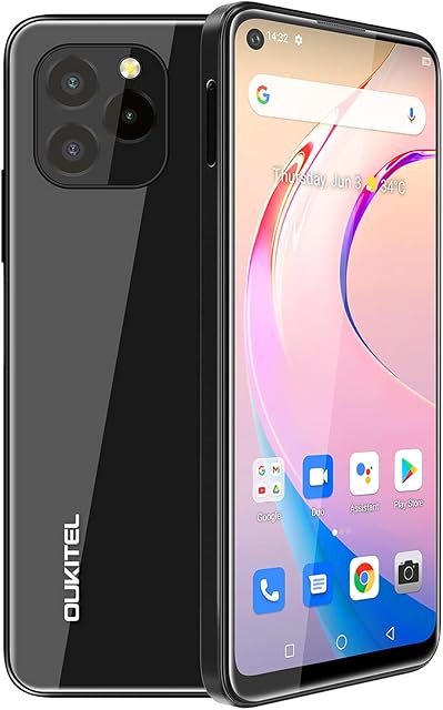 Sim-Free & Unlocked Mobile Phones,OUKITEL C21 Pro(2021) Android 11 Mobile Phone Sim Free 21MP Rear Camera,6.39 Inch HD+,4GB+64GB(SD 256GB)4000mAh Battery Full Glass Design 4G Dual SIM Smartphone