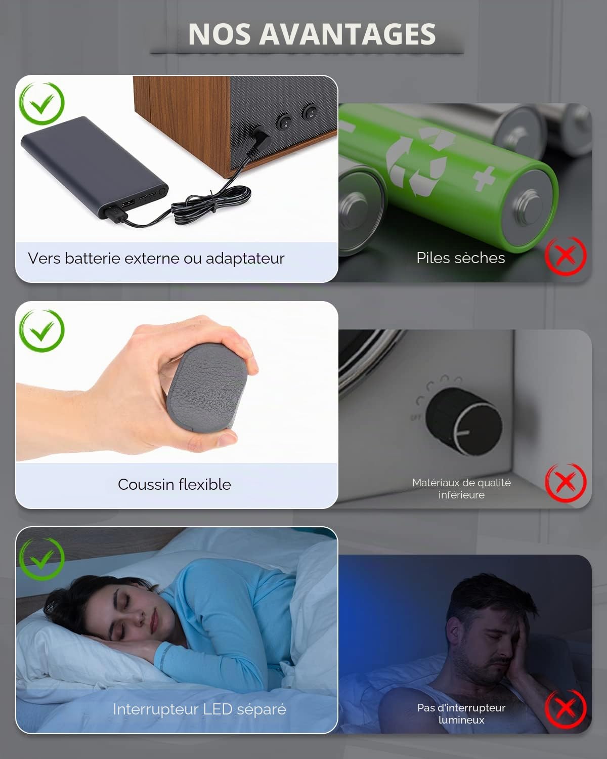 Mxmoonant Remontoir Automatique pour 4 Montres en Bois et Cuir 5 Modes de Rotation avec Moteur Silencieux alimenté par USB avec lumière LED pour Montres automatiques Stockage