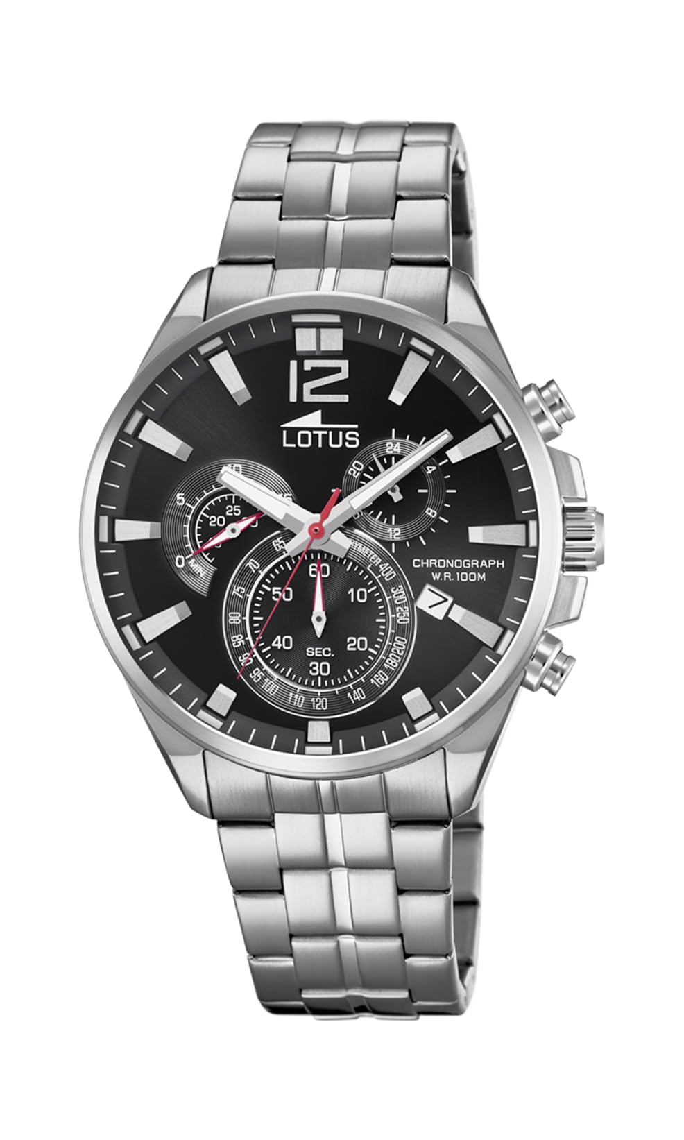 LOTUS Reloj Hombre de Cuarzo analógico con Correa en Acero Inoxidable 10136/4