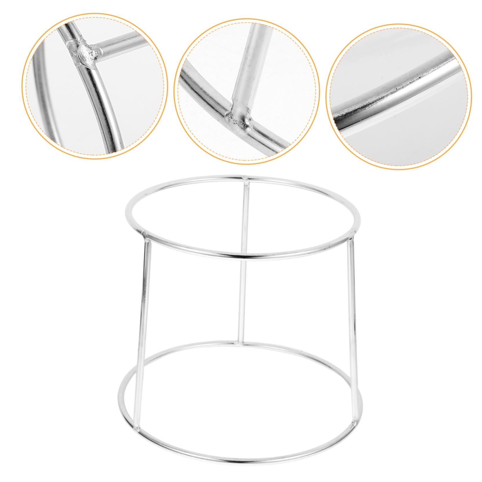 Cabilock 2 Pezzi Supporto per Piatti Frutti di Mare in Acciaio Inossidabile Multifunzionale Antiruggine per Cucina e Ristorante Design Doppio per Decorazione e Conservazione Dimensioni