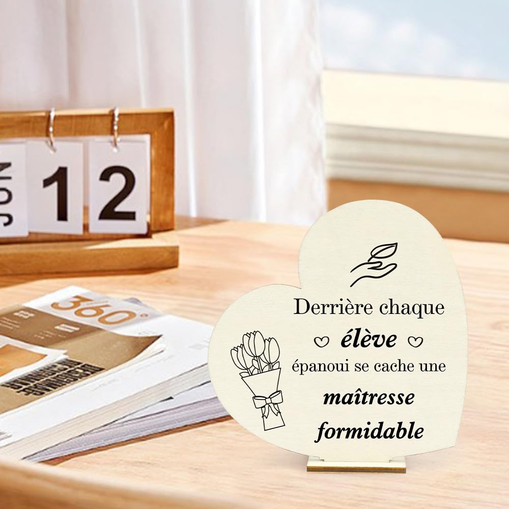 HOWAF Cadeau Maitresse D'école, Carte De Remerciement Maîtresse, Carte