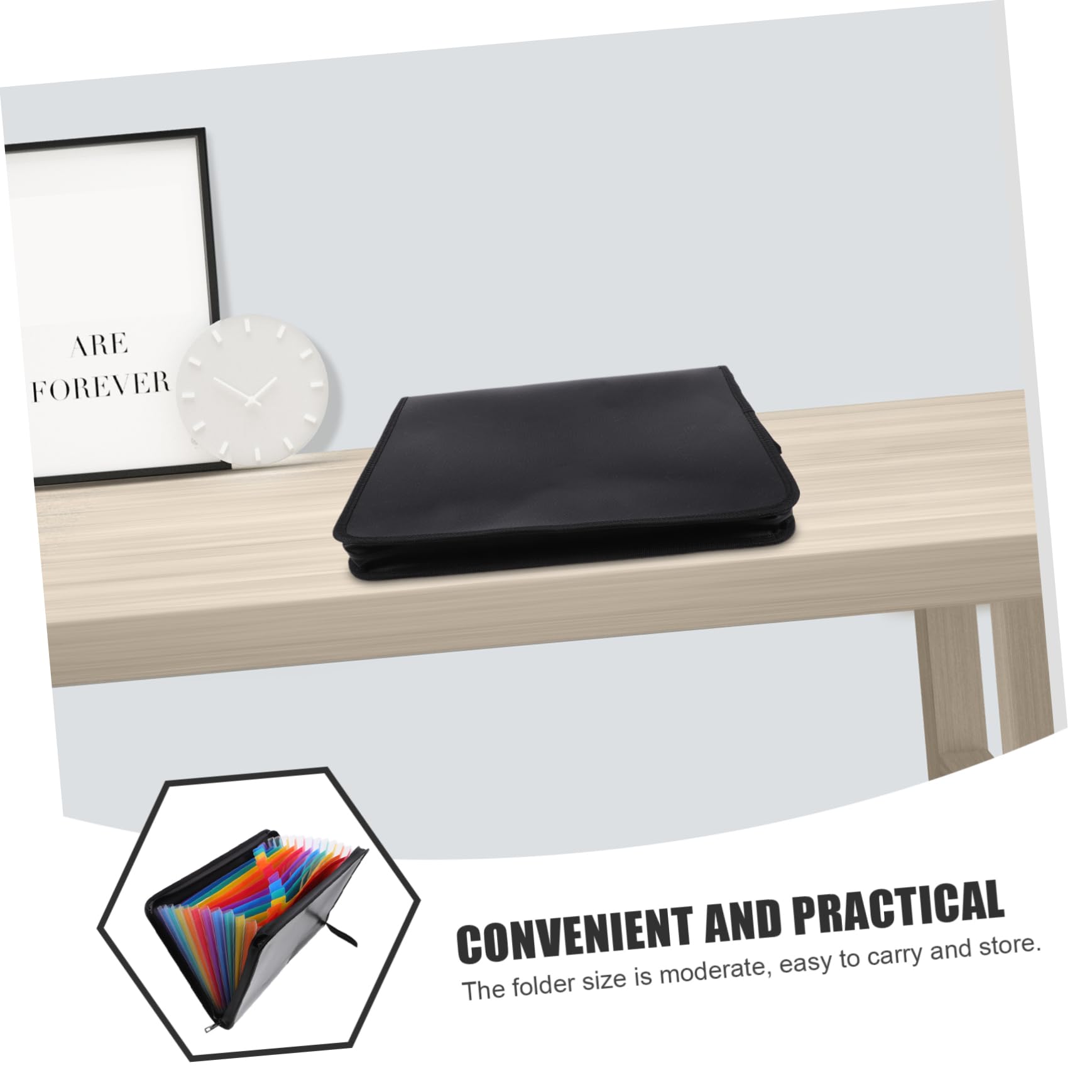 Portadocumenti e Antincendio con Etichette Colorate Organizer Documenti Multifunzione per Ufficio e Scomparti Espandibili per Fatture Ricevute e Piccole Forniture