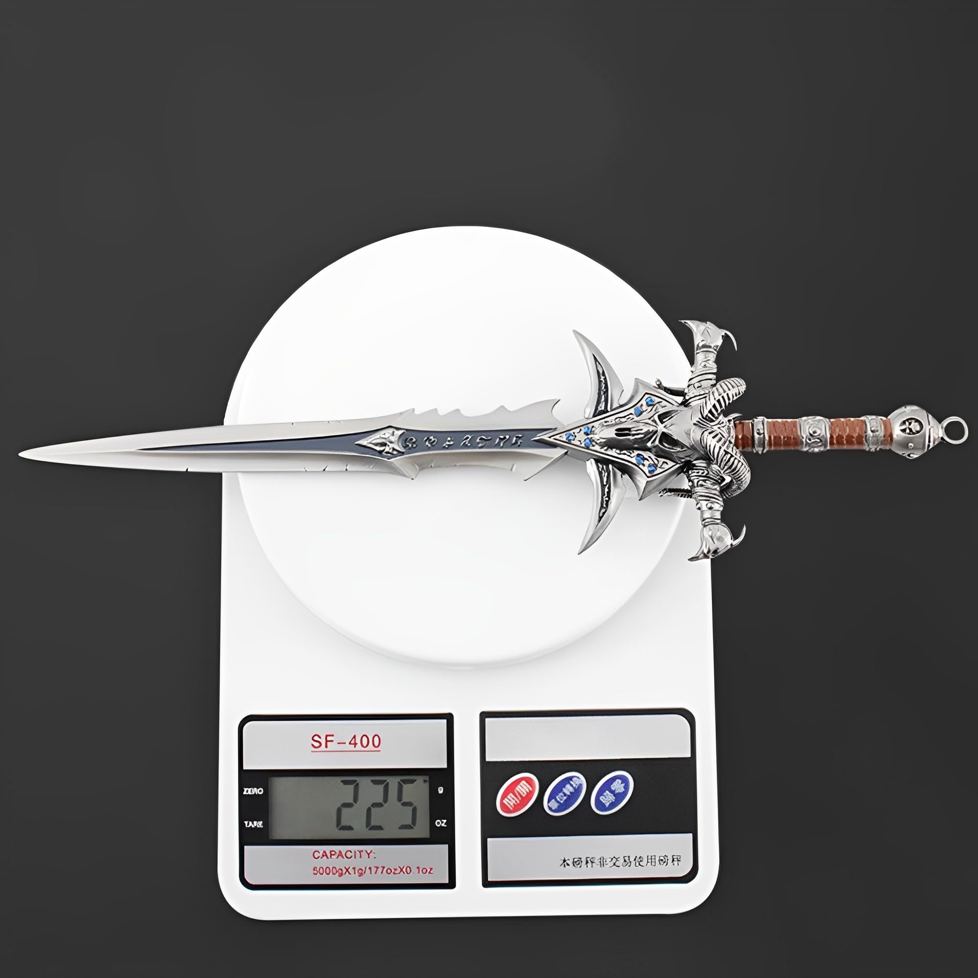 Figurine Anime, Modelli in Miniatura di Personaggi Giochi Fantasy con Supporti, Ashbringer, Frostmourne, Gorehowl