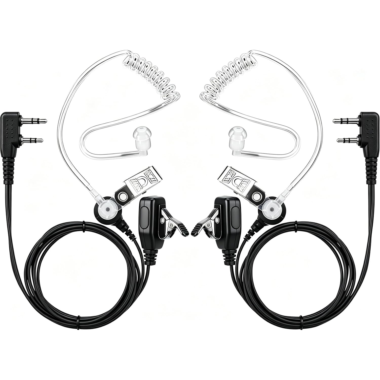 ZORBES® Walkie Talkies Earpiece with Mic Radio Earpiece for Walkie-Talkie 2 Pin Headset K5 Plus-picture-25