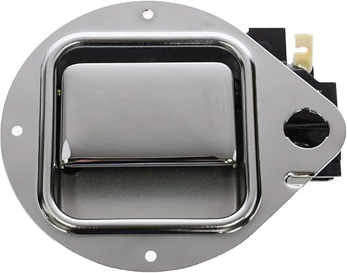 Miniatura 332 de TRQ Manija de la puerta exterior trasera izquierda del lado del conductor negra compatible con Honda Civic 2001-2005