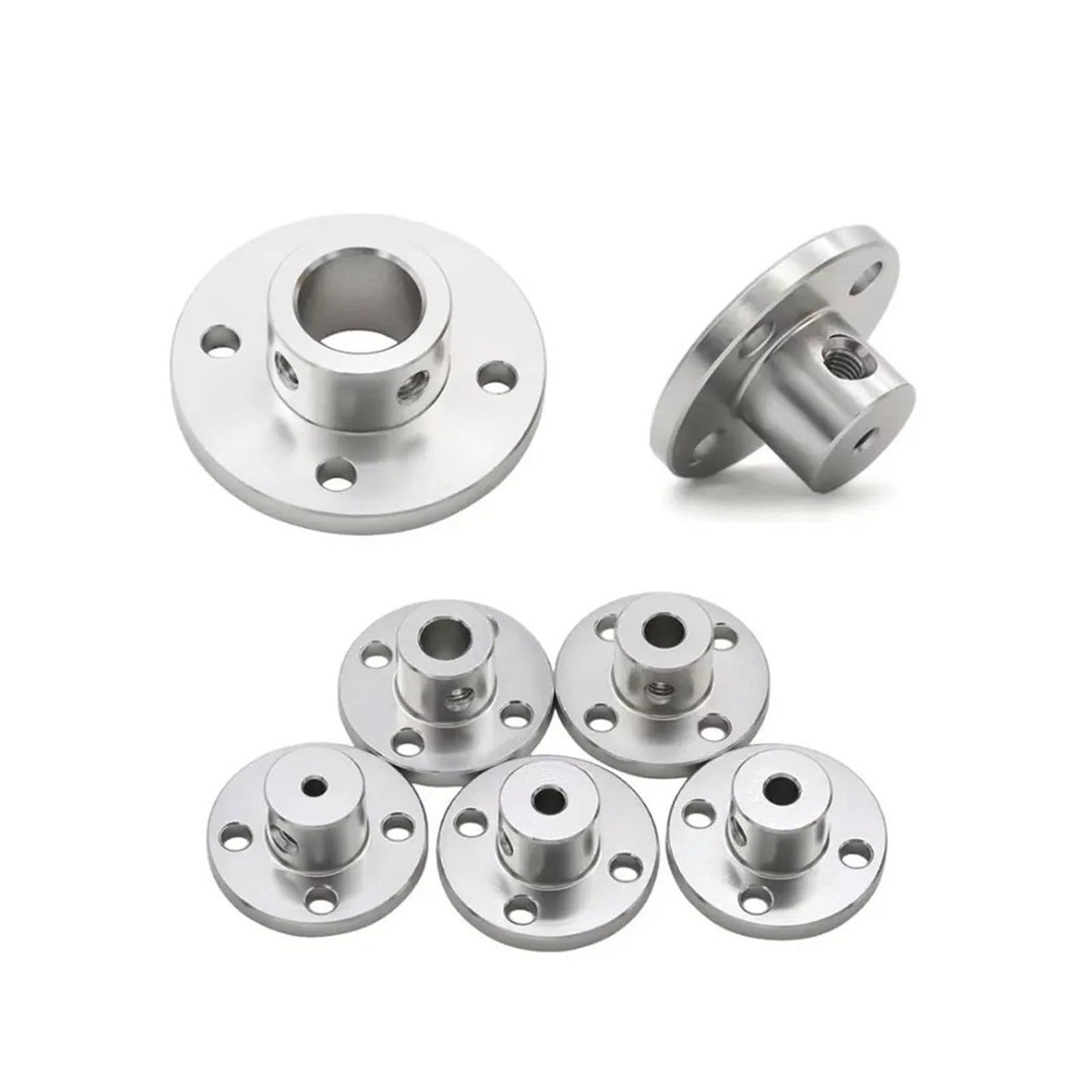 Aluminum Alloy Rigid Flange Coupling 2-16mm Motor Guide Shaft Coupler(L-8MM)