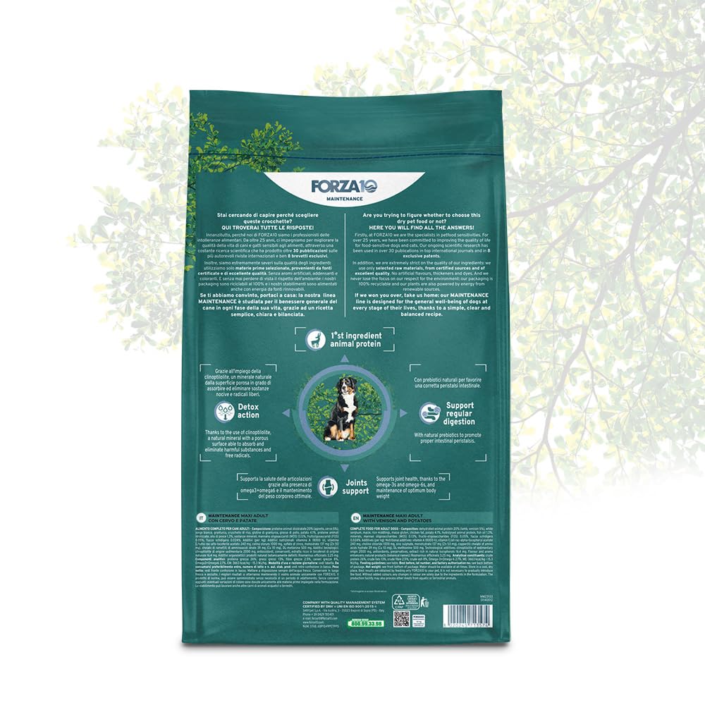 Forza10 Cane Maintenance Maxi Adult Cervo e Patate - 12kg