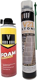 V21 Stone Adhesive: Unyielding All-Weather Bonding Formula for Ultimate Toughness, Single Pack with Cleaner