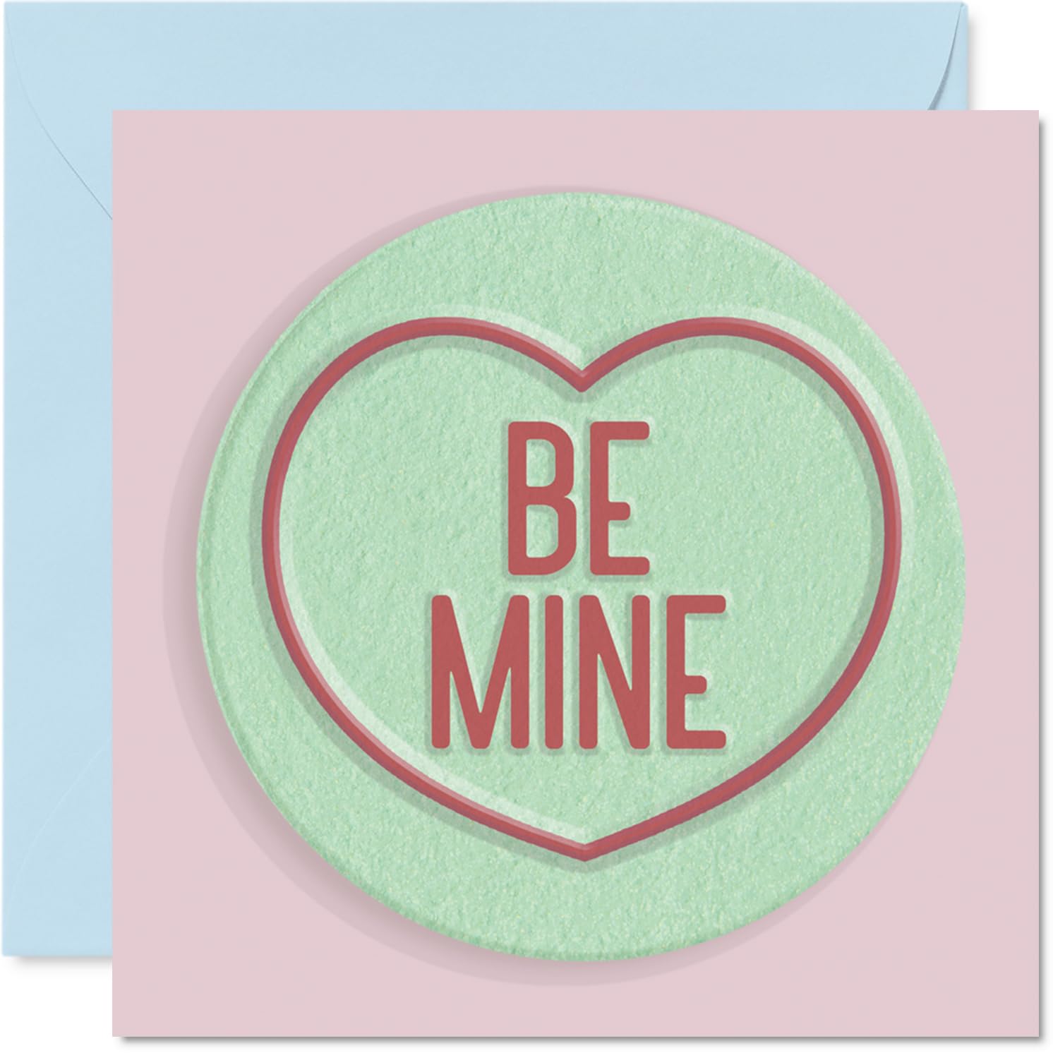 Fun Anniversary Card - Candy Hearts - Cute Happy Anniversary Card for Partner from Husband Wife Boyfriend Girlfriend, 145mm Anniversaries Greeting Cards