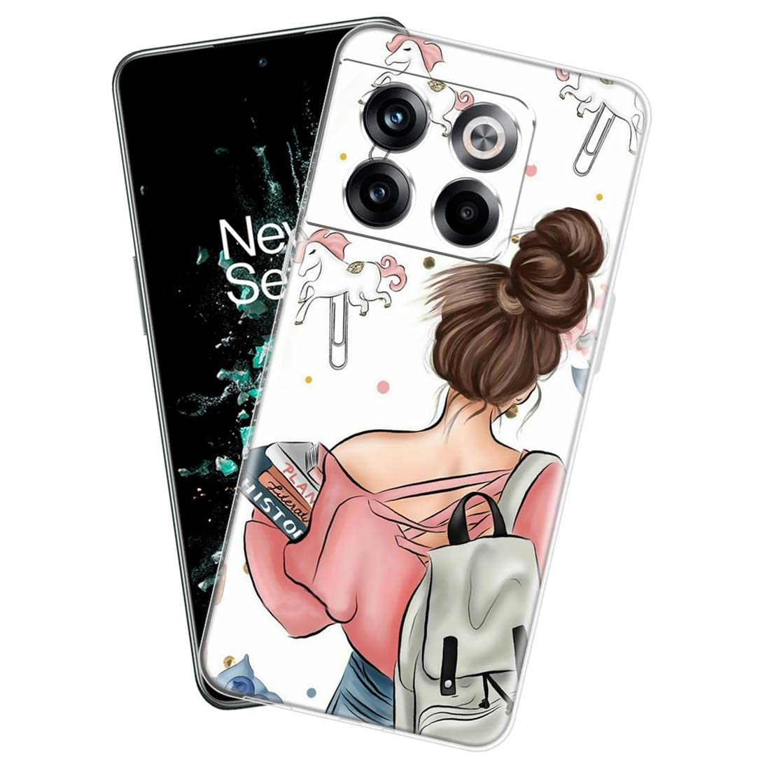 Fashionury Silicone Designer Soft Back Cover Case Compatible for Oneplus 10T 5G- D0021, Multi-Coloured (B0B9SCSQF1) Amazon Price History, Amazon Price Tracker