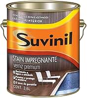 Suvinil Verniz Stain Alta Performance Incolor 3,6L Proteção e Durabilidade para Madeira