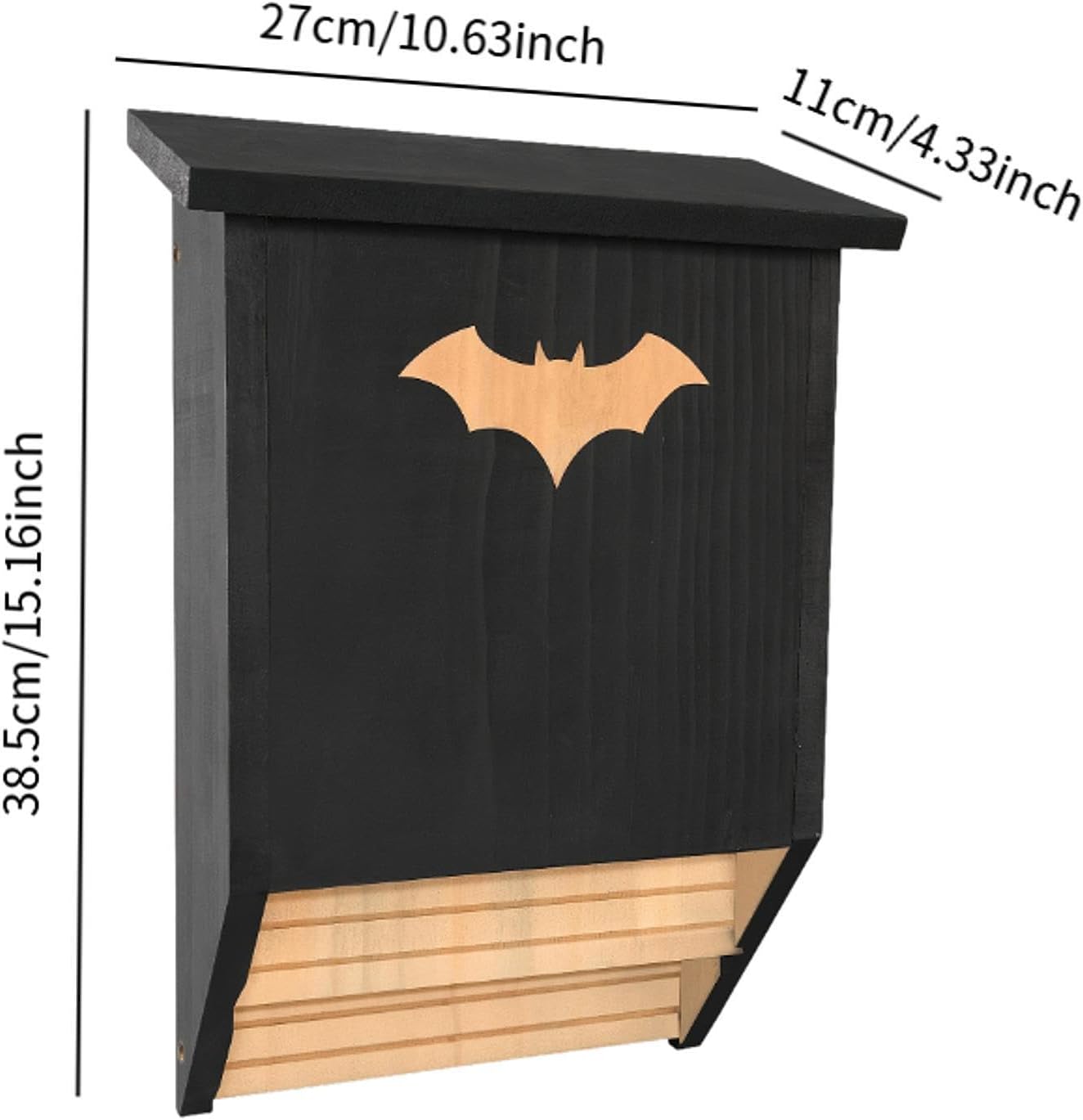 Bats House Quick Installation Accommodate 75 Bats for Yard Outside Backyard