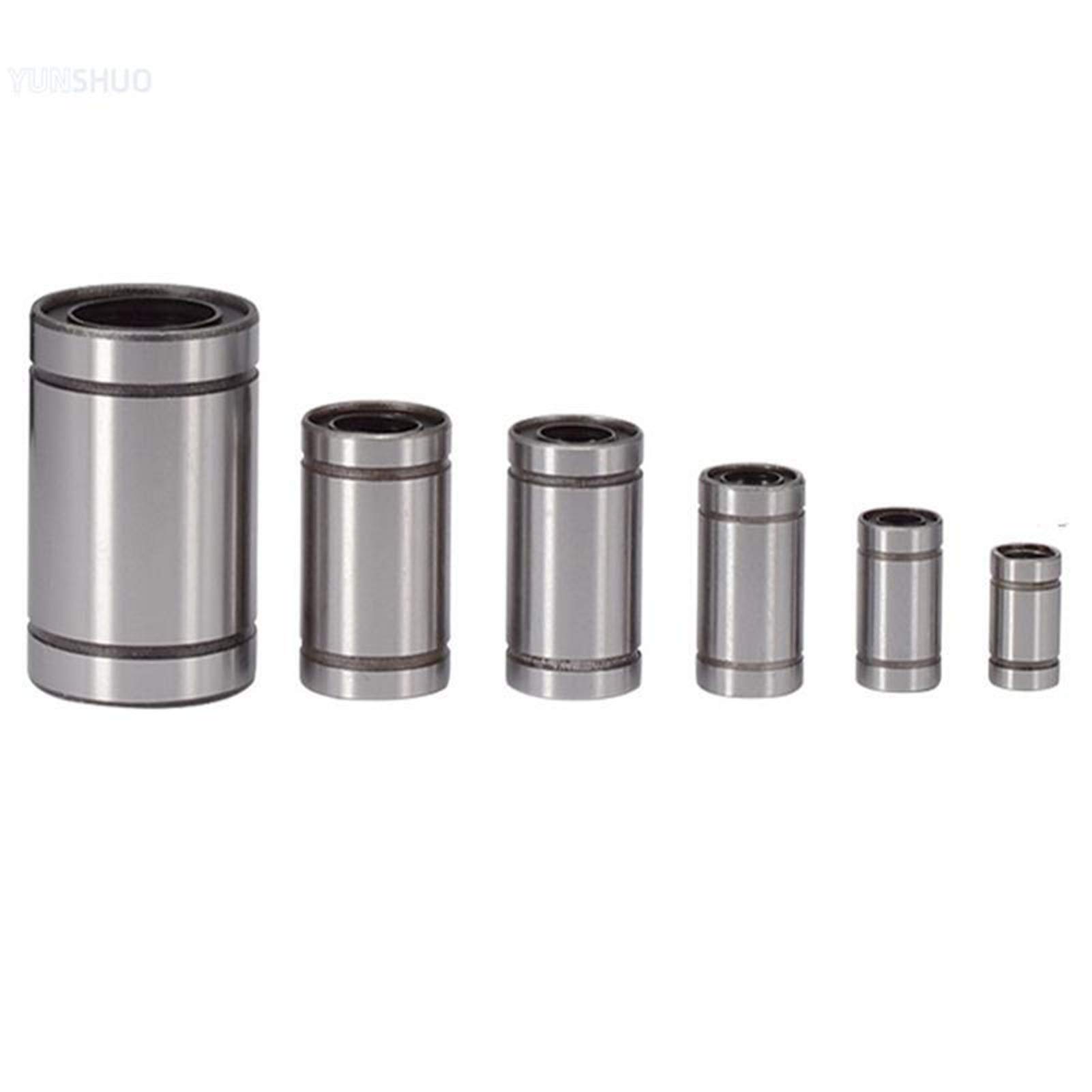 Cuscinetti 10 PCS / LM3UU LM6UU LM8UU LM6UU LM8UU LM10UU LM12UU LM16UU Cuscinetto lineare 8mm Cuscinetto lineare per Boccola Asta Parti dell'albero lineare (Guide Length : LM5UU)