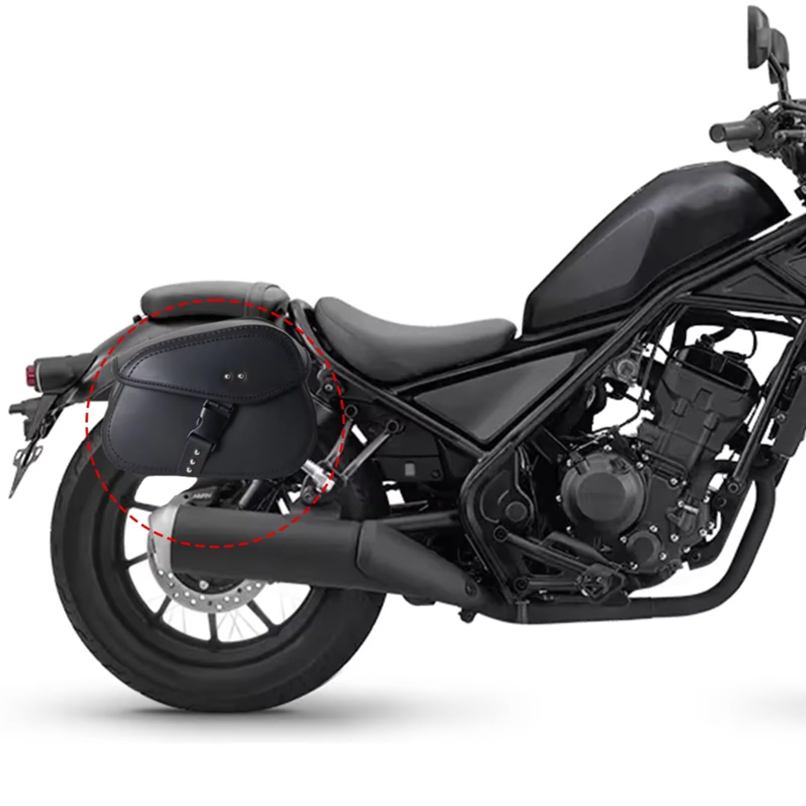 Compatibile Con 1 Set Borse Laterali Per Moto In PU Borse Porta Attrezzi Borse Portaoggetti Nere Parti Accessori Ricambio Sacche Moto