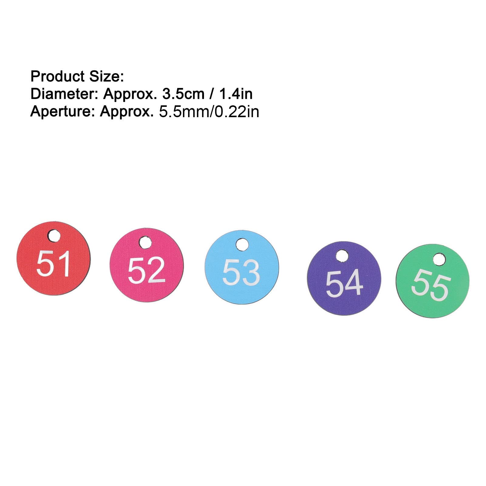 Etichette Numerate Per Alveari - 50 Pezzi In ABS Con Foro Per Apicoltura