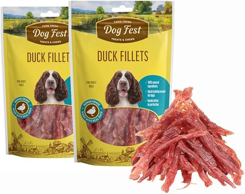 Filetes de pato (paquete de 2)  Golosinas para perros de cecina de pato  Hecho con pato real de grado humano e ingredientes  Golosinas de pato altas disponible en Yaxa Peru