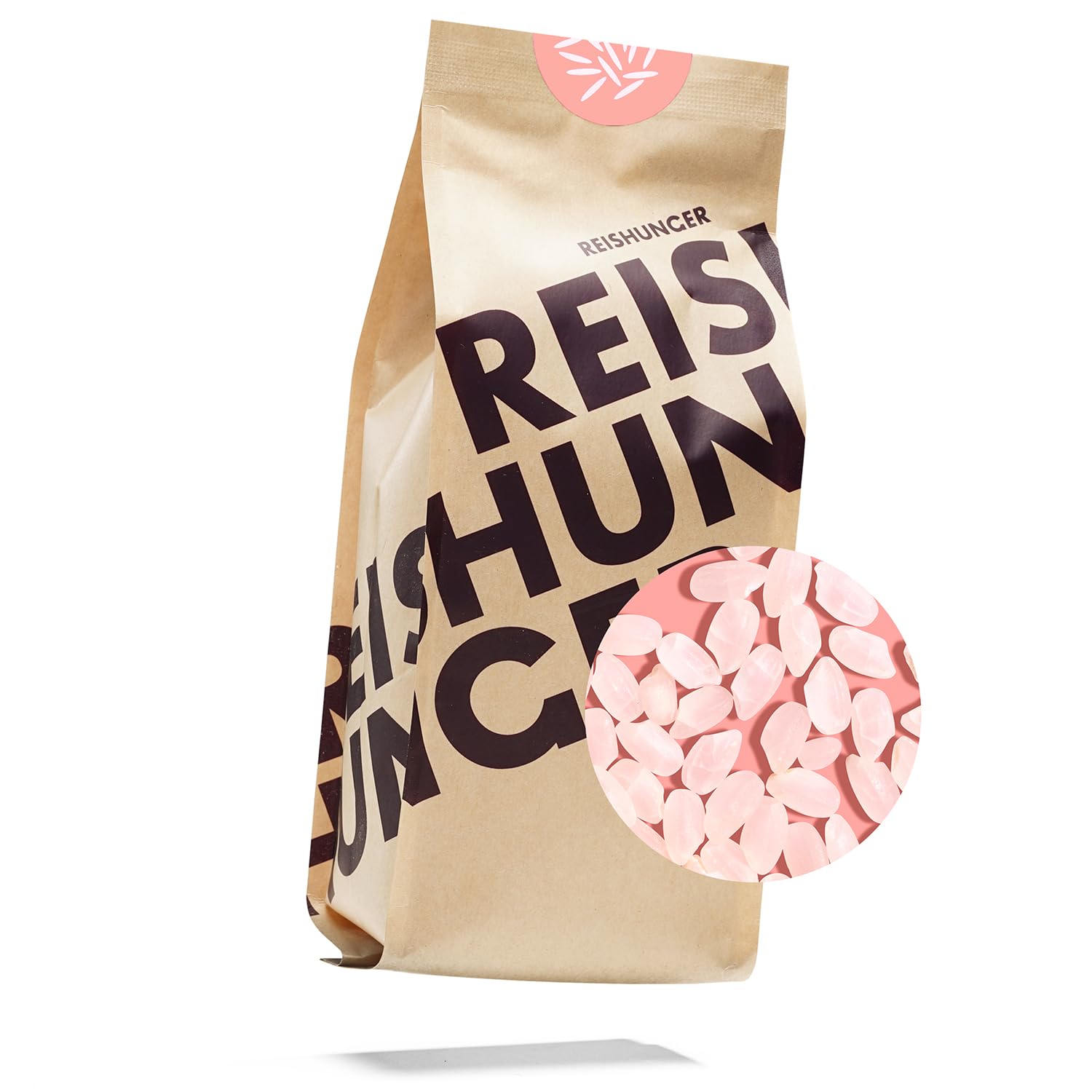 REISHUNGER Premium Sushi Reis, Sorte: Koshihikari, 3x600g, aus Japan - für authentischen Sushi Genuss, glatte Oberfläche & leicht süßlicher Geschmack