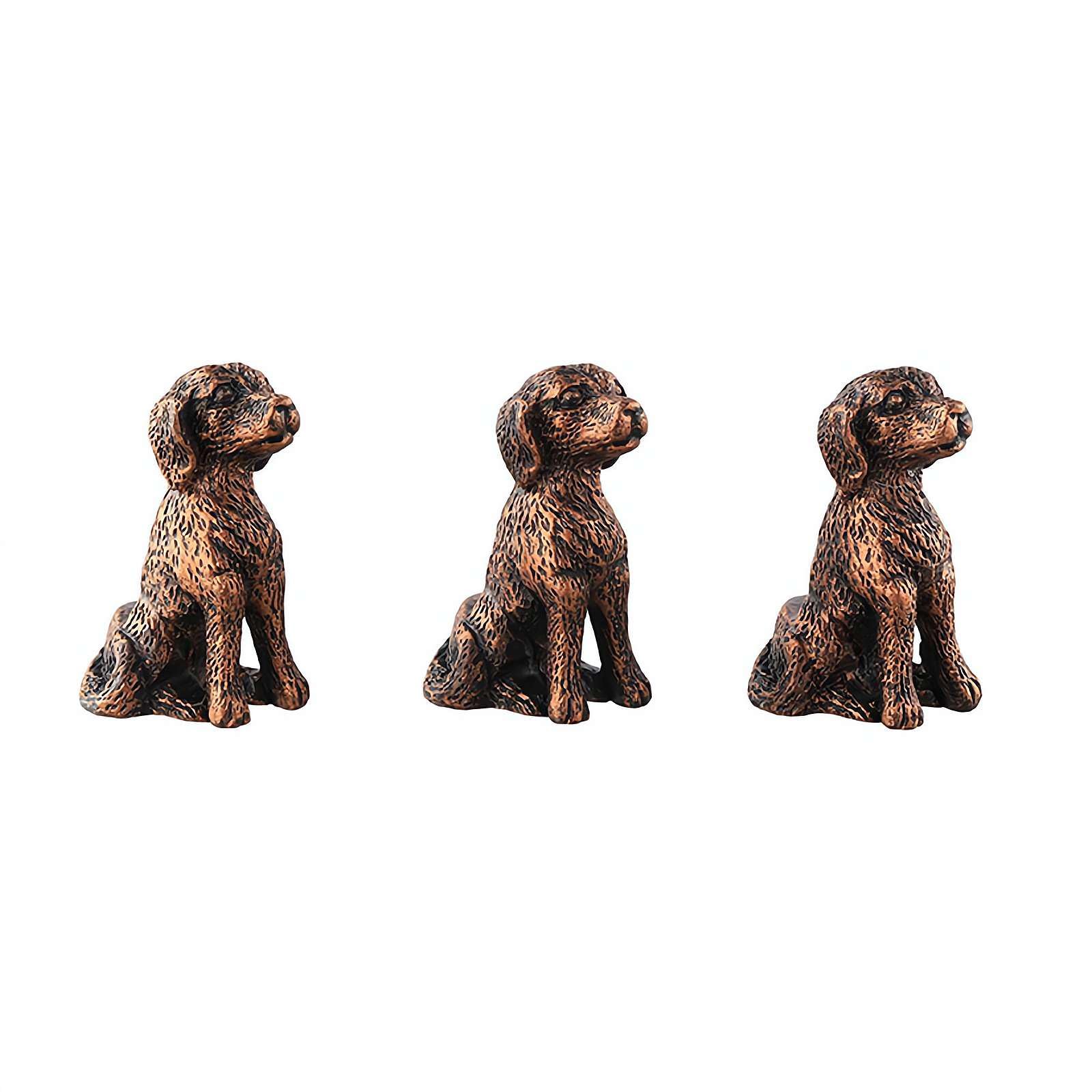 Pot Feet for Planter Pots, 3pcs Resin Animal Planter Risers for Indoor Outdoor Plants/flowers Pots, Animal Figurines Ornaments Planters Support Pot Feet,for Improves Airflow Drainage (Dog)