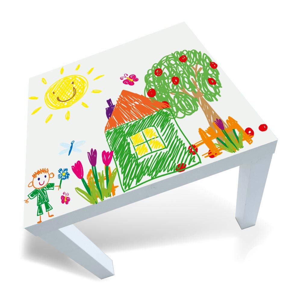 LB0001-6xA3 lavagna bianca adesiva lavabile riscrivibile riposizionabile riutilizzabile facile da applicare per ogni superficie sticker varie misure per casa scuola ufficio cancellino e pennarello