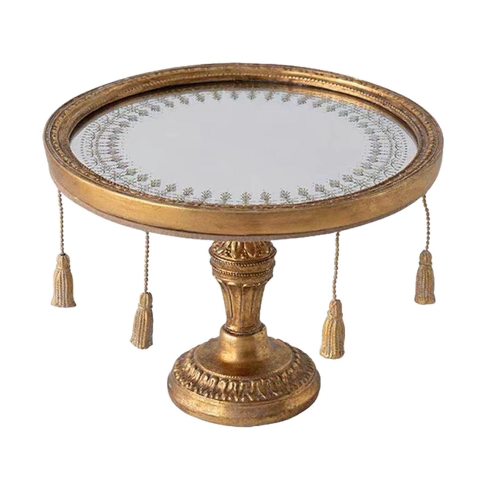 Milageto Bandeja Decorativa Espejo Bandeja Bandeja Perfume Organizador Maquillaje Joyero Resina Antimanchas con Fondo Grueso Adecuada para Tocador Mesa de