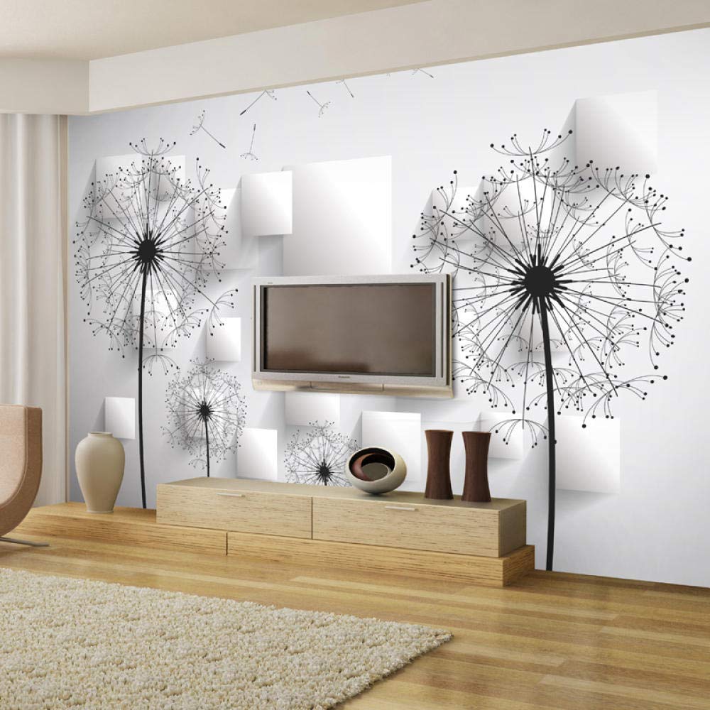 Papel tapiz 3D estéreo diente de león Mural dormitorio sala de estar TV Fondo pintura de pared papel tapiz decoración del hogar