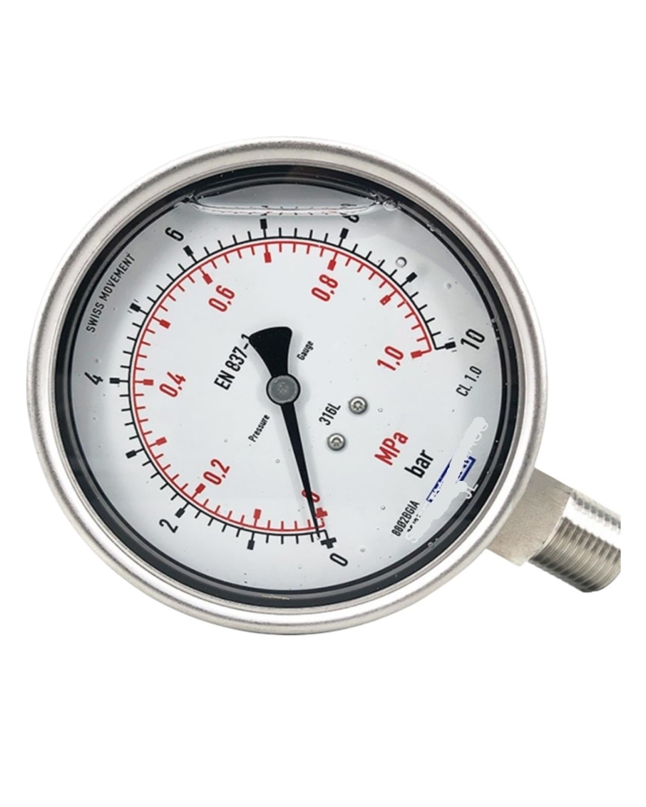 Druckmessgeräte, Serie 233.50.100, Präzisionsmessung for die Maschinenbauindustrie(0...1bar/0...0.1Mpa)