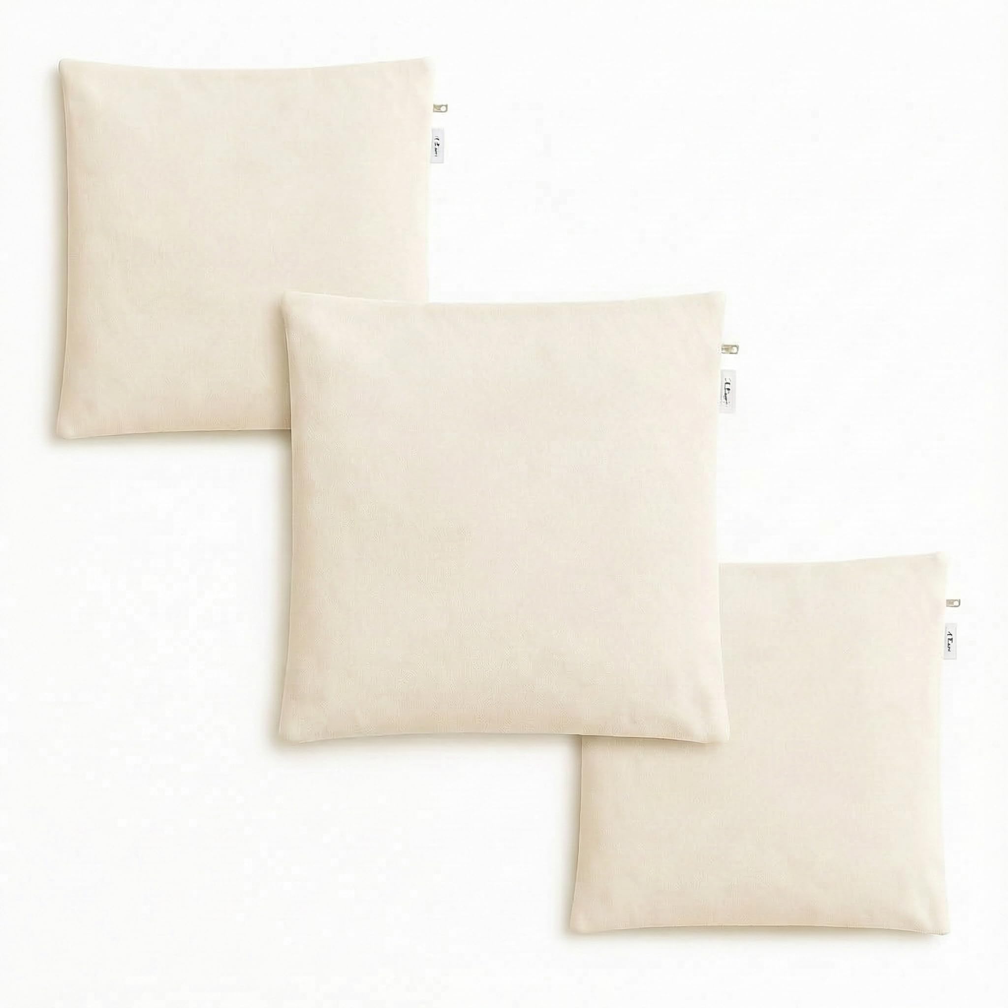 VantageKart Plain Beige Pillow/Cushion Covers – Set of 3 | 16x16 Inch Cotton Cushion Covers for DIY, Embroidery, Printing, Fabric Painting & Home Décor-image-14