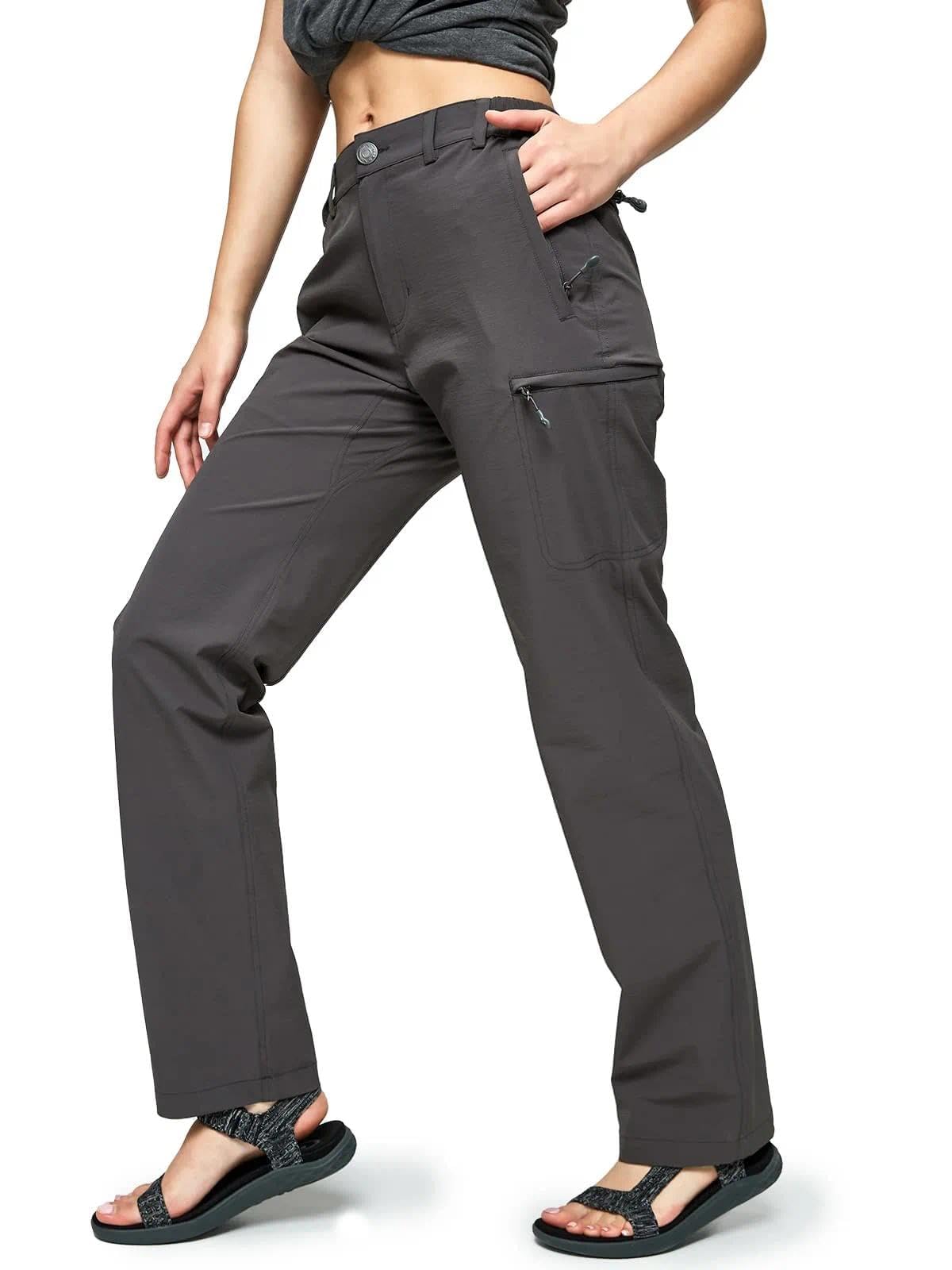 Women's Quick Dry Hiking Pants with 6 Pockets, Lightweight