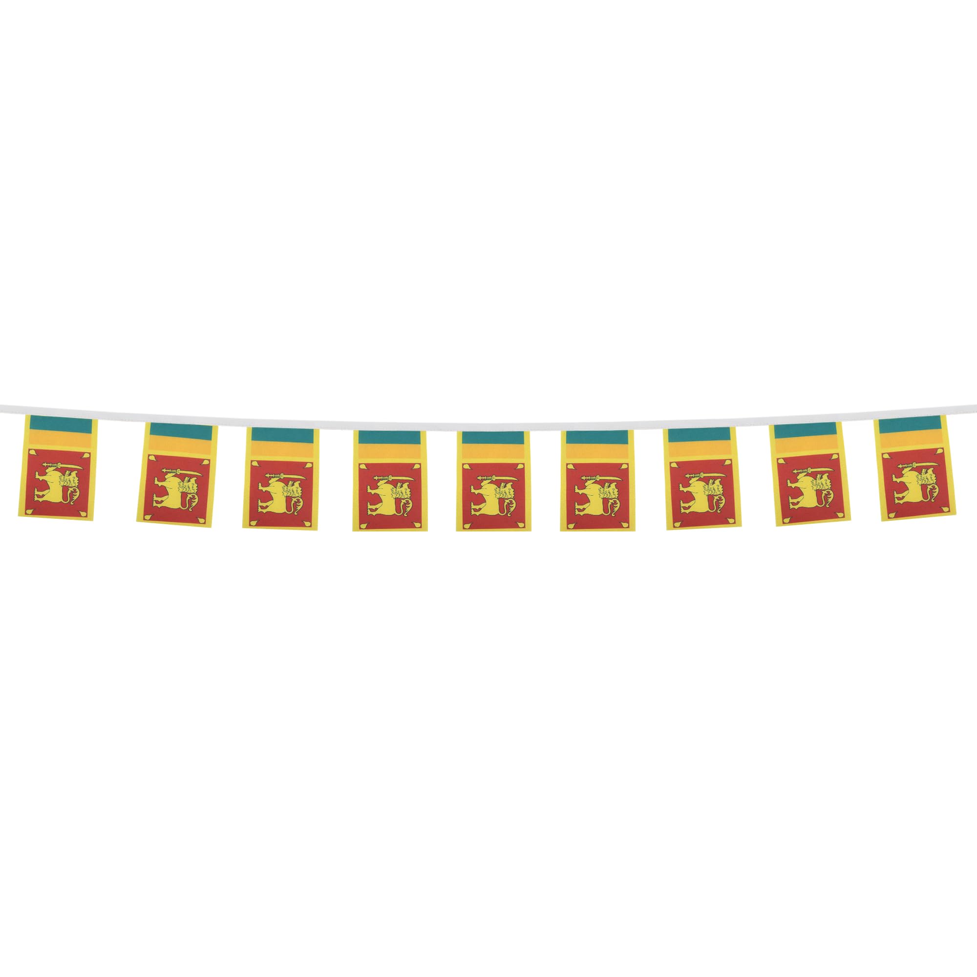 AZ FLAG Guirnalda 6 Metros, 20 Banderas de Sri Lanka 21x15 cm, Bandera Srilanqués 15 x 21 cm - Banderines — view 6