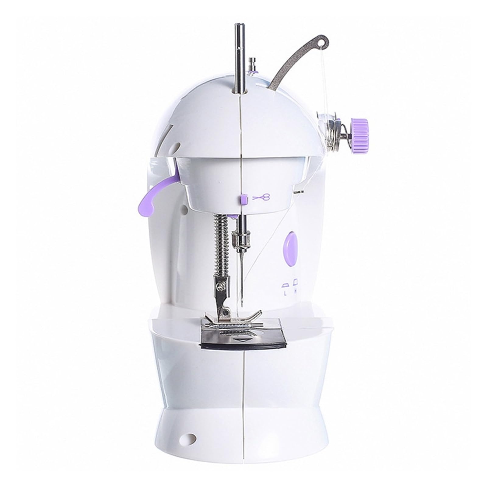 Mini máquina de Coser Manual portátil y Ligera con Puntada pequeña, luz, 2 velocidades, Ideal para Principiantes, portátil y Flexible.
