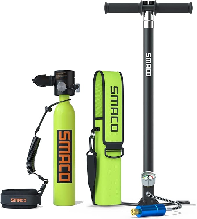 SMACO Scuba Tank Oxygen Cylinder Diving Gear for Diver Mini Scuba Tank