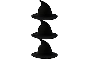 Halloween Witch Hat, 3 Pack Knitted Wool Witch Hat Wizard Hat for Women